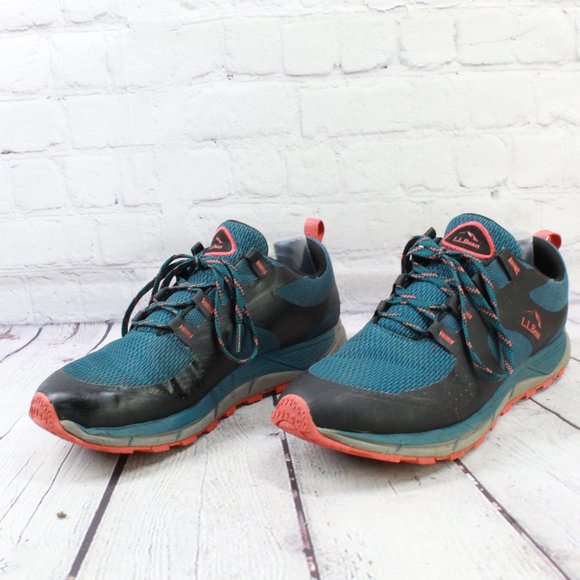 LL BEAN North Peak Blue Sneakers Waterproof Hiking Trail Shoes Size 9.5 M - Picture 16 of 16